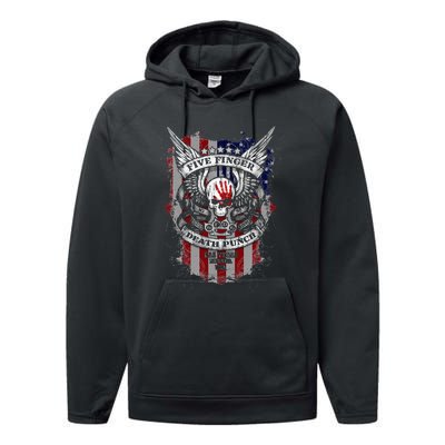 5fdp No Regrets Stars & Stripes American Flag Performance Fleece Hoodie