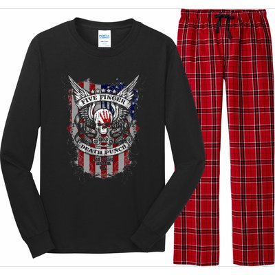 5fdp No Regrets Stars & Stripes American Flag Long Sleeve Pajama Set