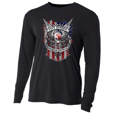 5fdp No Regrets Stars & Stripes American Flag Cooling Performance Long Sleeve Crew