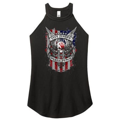 5fdp No Regrets Stars & Stripes American Flag Women’s Perfect Tri Rocker Tank