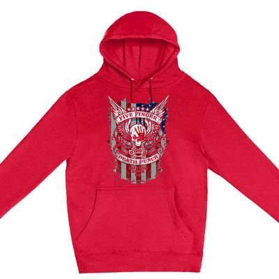 5fdp No Regrets Stars & Stripes American Flag Premium Pullover Hoodie