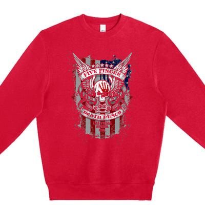 5fdp No Regrets Stars & Stripes American Flag Premium Crewneck Sweatshirt