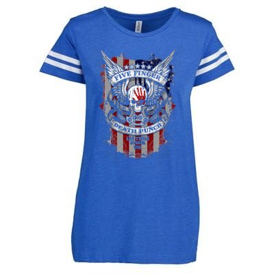 5fdp No Regrets Stars & Stripes American Flag Enza Ladies Jersey Football T-Shirt