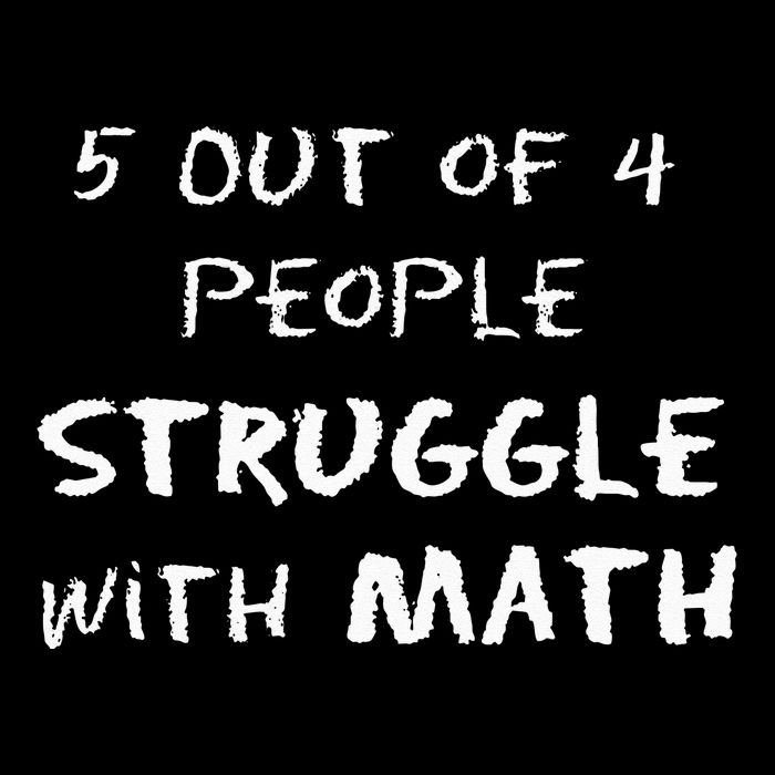 5 Out Of 4 People Struggle With Math Funny Backpack
