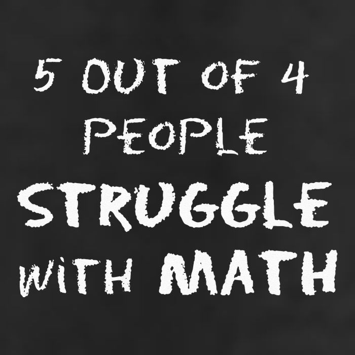 5 Out Of 4 People Struggle With Math Funny 25L Jumbo Tote