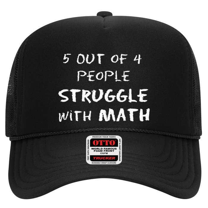 5 Out Of 4 People Struggle With Math Funny Hat