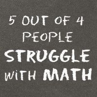 5 Out Of 4 People Struggle With Math Funny Cotton Canvas Backpack