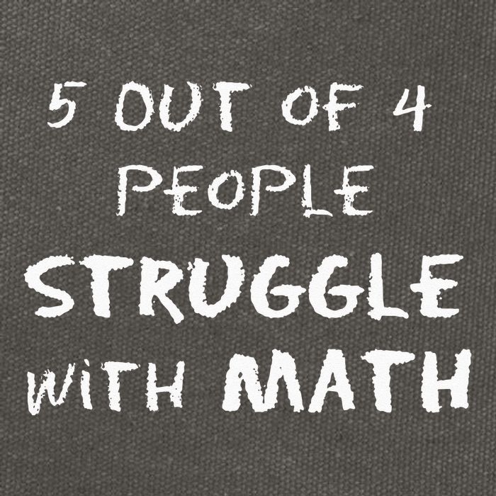 5 Out Of 4 People Struggle With Math Funny Cotton Canvas Backpack