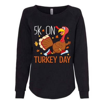 5k On Turkey Day Race Thanksgiving Womens California Wash Sweatshirt