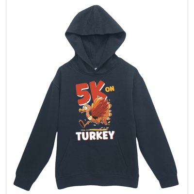 5k On Turkey Day Race Thanksgiving Funny Gift Urban Pullover Hoodie