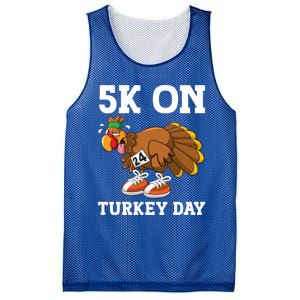 5k On Turkey Day Race Thanksgiving Turkey Trot Runners Funny Gift Mesh Reversible Basketball Jersey Tank