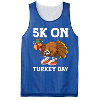 5k On Turkey Day Race Thanksgiving Turkey Trot Runners Funny Gift Mesh Reversible Basketball Jersey Tank