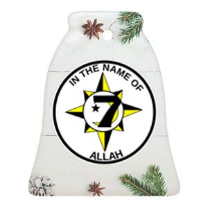 5 PERCENTER Ceramic Bell Ornament