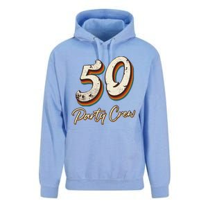 50 Party Crew 50th Birthday Unisex Surf Hoodie