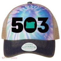 503 PDX Carpet Oregon Outline Premium Legacy Tie Dye Trucker Hat
