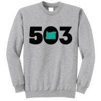 503 PDX Carpet Oregon Outline Premium Tall Sweatshirt