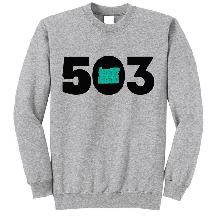 503 PDX Carpet Oregon Outline Premium Tall Sweatshirt