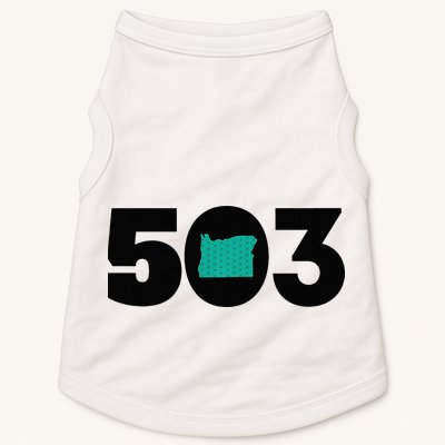 503 PDX Carpet Oregon Outline Premium Doggie Tank