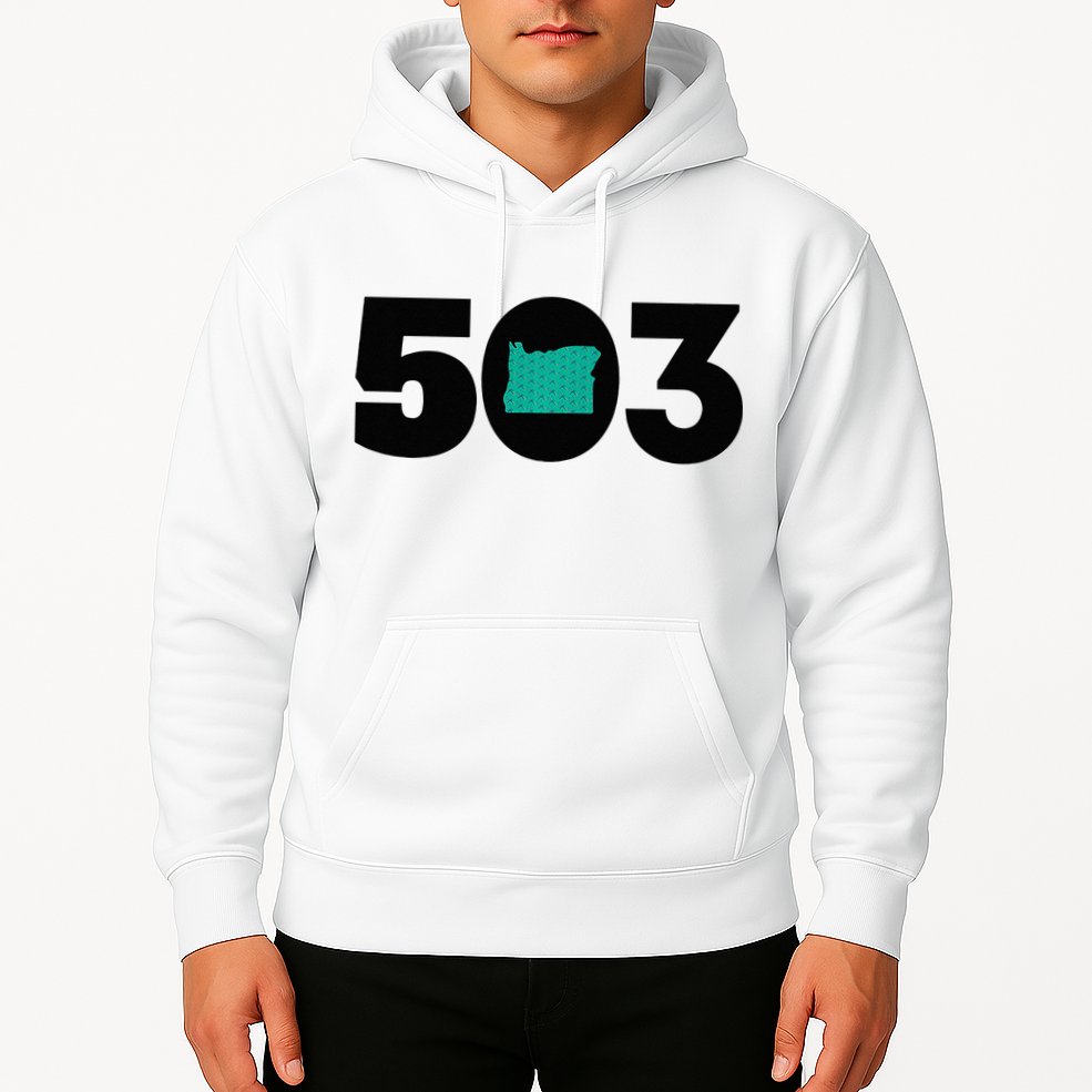 503 PDX Carpet Oregon Outline Premium Hoodie