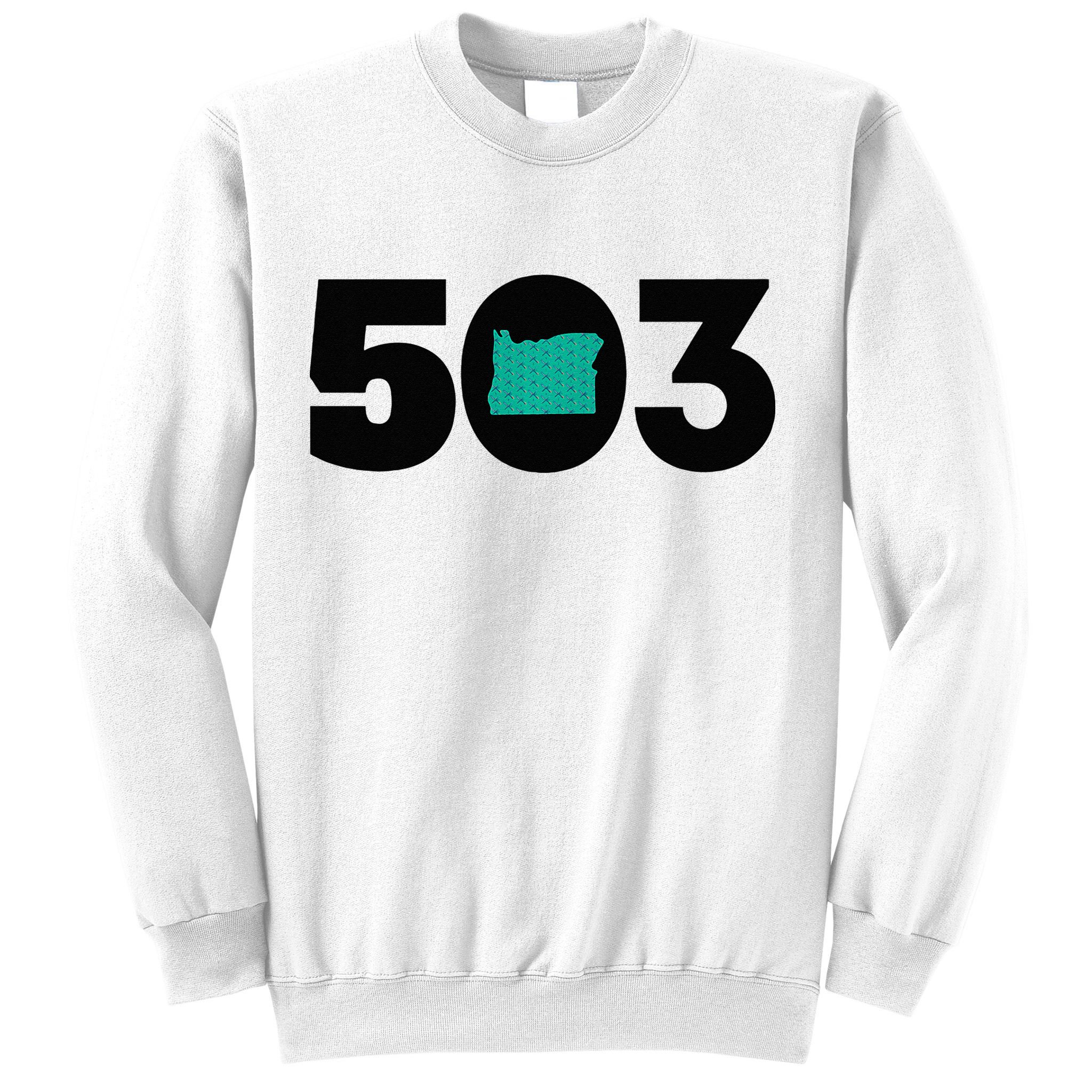 503 PDX Carpet Oregon Outline Premium Sweatshirt