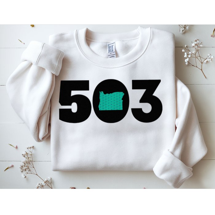 503 PDX Carpet Oregon Outline Premium Sweatshirt