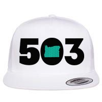 503 PDX Carpet Oregon Outline Premium Flat Bill Trucker Hat