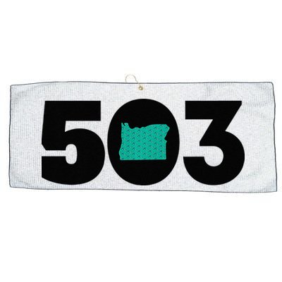 503 PDX Carpet Oregon Outline Premium Large Microfiber Waffle Golf Towel