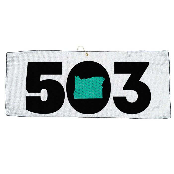 503 PDX Carpet Oregon Outline Premium Large Microfiber Waffle Golf Towel