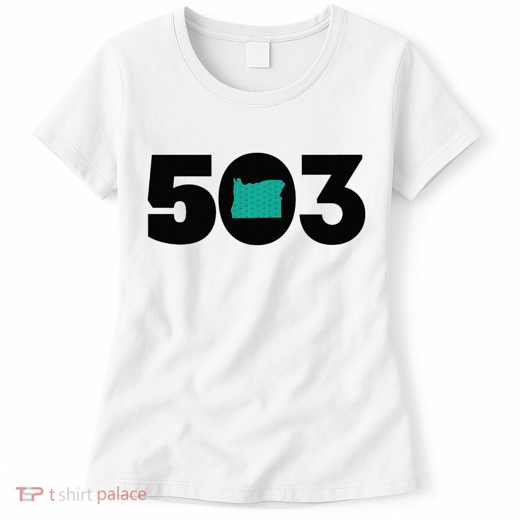 503 PDX Carpet Oregon Outline Premium Womens T-Shirt