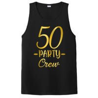 50 Party Crew 50th Birthday Group Friends Drinking Beers PosiCharge Competitor Tank