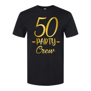 50 Party Crew 50th Birthday Group Friends Drinking Beers Softstyle CVC T-Shirt