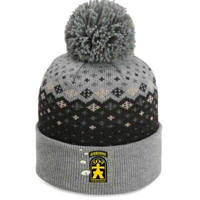 509th Parachute Infantry Regiment Airborne Veteran Christmas The Baniff Cuffed Pom Beanie