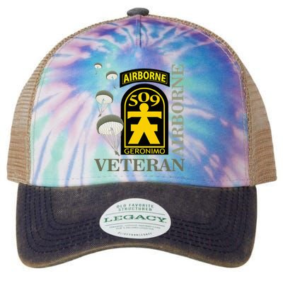 509th Parachute Infantry Regiment Airborne Veteran Christmas Legacy Tie Dye Trucker Hat