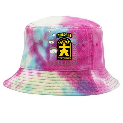 509th Parachute Infantry Regiment Airborne Veteran Christmas Tie-Dyed Bucket Hat