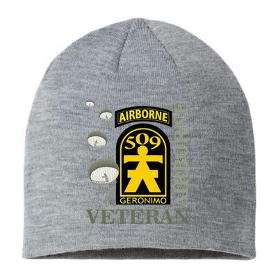 509th Parachute Infantry Regiment Airborne Veteran Christmas Sustainable Beanie