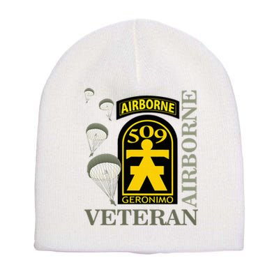 509th Parachute Infantry Regiment Airborne Veteran Christmas Short Acrylic Beanie