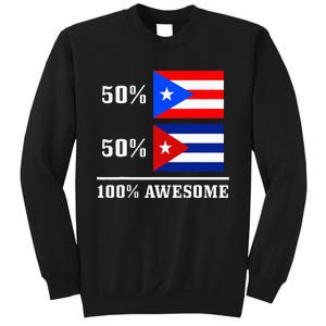 50 Puerto Rico 50 Cuba Puerto Rican Cuban Flag Pride Sweatshirt