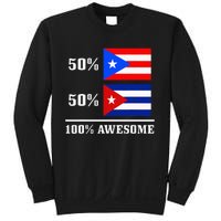 50 Puerto Rico 50 Cuba Puerto Rican Cuban Flag Pride Sweatshirt