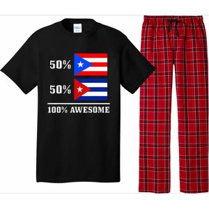 50 Puerto Rico 50 Cuba Puerto Rican Cuban Flag Pride Pajama Set