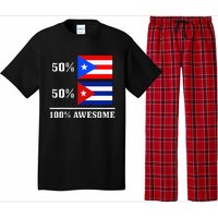 50 Puerto Rico 50 Cuba Puerto Rican Cuban Flag Pride Pajama Set