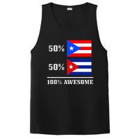 50 Puerto Rico 50 Cuba Puerto Rican Cuban Flag Pride PosiCharge Competitor Tank