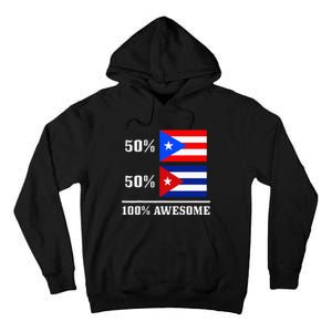 50 Puerto Rico 50 Cuba Puerto Rican Cuban Flag Pride Tall Hoodie