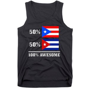 50 Puerto Rico 50 Cuba Puerto Rican Cuban Flag Pride Tank Top