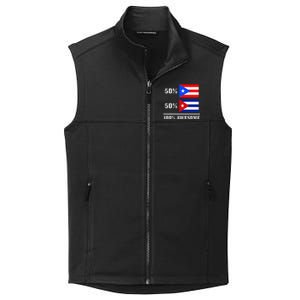 50 Puerto Rico 50 Cuba Puerto Rican Cuban Flag Pride Collective Smooth Fleece Vest