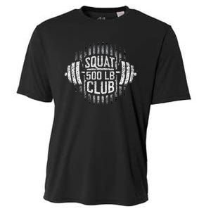 500 Pound Squat Club Leg Gym Workout Cooling Performance Crew T-Shirt