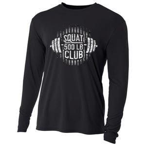 500 Pound Squat Club Leg Gym Workout Cooling Performance Long Sleeve Crew