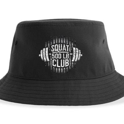 500 Pound Squat Club Leg Gym Workout Sustainable Bucket Hat