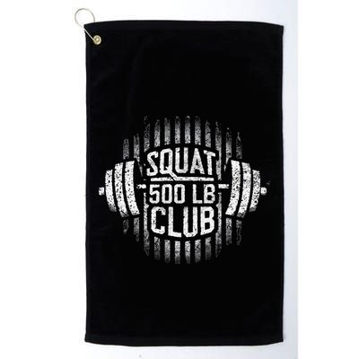 500 Pound Squat Club Leg Gym Workout Golf Towel