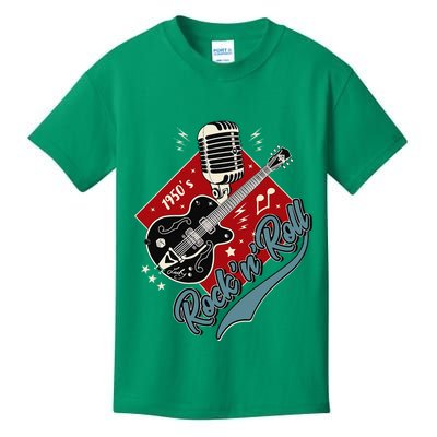 50s Rockabilly Clothing 1950s Sock Hop Swing Greaser Rocker Kids T-Shirt