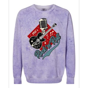 50s Rockabilly Clothing 1950s Sock Hop Swing Greaser Rocker Colorblast Crewneck Sweatshirt